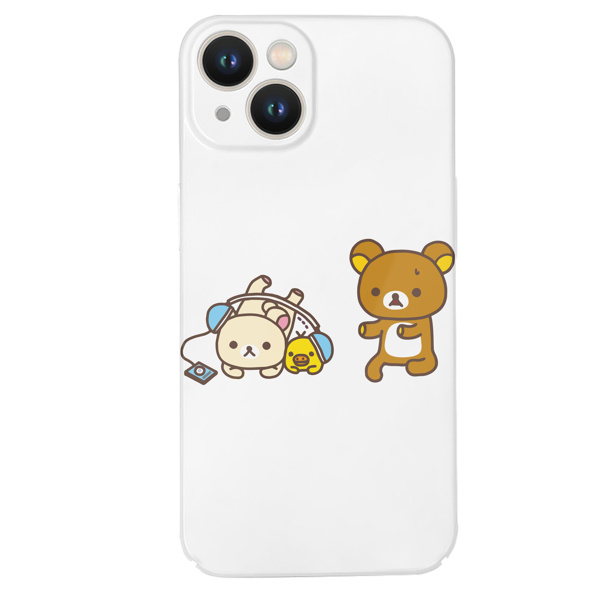 （画像用） リラックマ リラックマ キイロイトリ Rilakkuma Korilakkuma Kiiroitori 【iPhone 14シリーズ対応】ハードケース